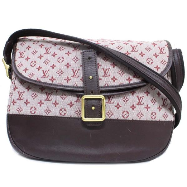 ルイ ヴィトン ベランジエール モノグラムミニ ショルダーバッグ レディース キャンバス レザー ピンク Vuitton 送料無料 Louis スリーズ 中古 ｍ 日本未発売