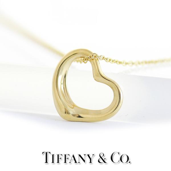 ティファニー オープンハートミニ 18 Off K18 750yg ペンダント 中古 Tiffany 新品仕上げ済み ネックレス ゴールド