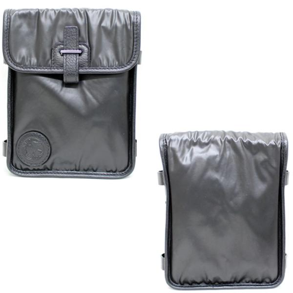 美品 ハンティング ワールド バチュー ショルダーバッグ メンズ 斜め掛け ポシェット カバン ナイロン レザー 中古 黒色 World Hunting ブラック 送料無料 日本メーカー新品