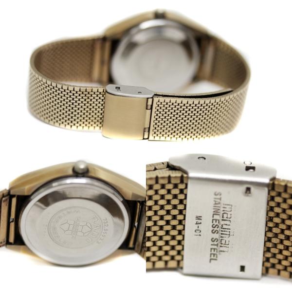 送料無料 Rado ラドー 爆買いセール バルボア 腕時計 メンズ Ss クォーツ アンティーク Qz ステンレス 732 9593 3 ゴールド文字盤 中古 服飾小物