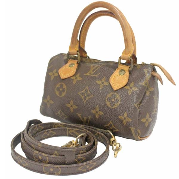 ルイ ヴィトン モノグラム ミニスピーディ 2way ショルダーバッグ ハンドバッグ レディース M Louis ブラウン Vuitton 中古 モノグラムキャンバス 卓抜 送料無料