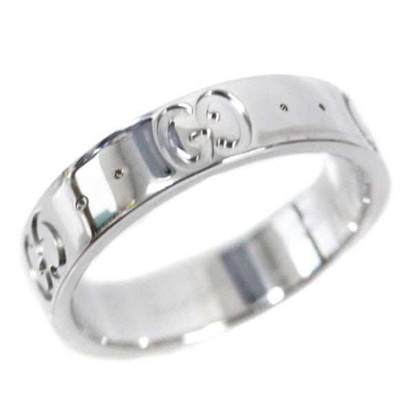 新品仕上げ済み グッチ 750wg アイコンリング 5 リング 指輪 Gucci Wg 中古 5号 送料無料 レディース K18ホワイトゴールド ついに再販開始