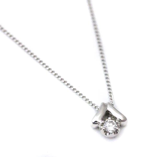 ヴァンドーム ヴァンドーム青山 1pダイヤ ネックレス ネックレス レディース Pt850プラチナ Pt900プラチナ Pt 中古