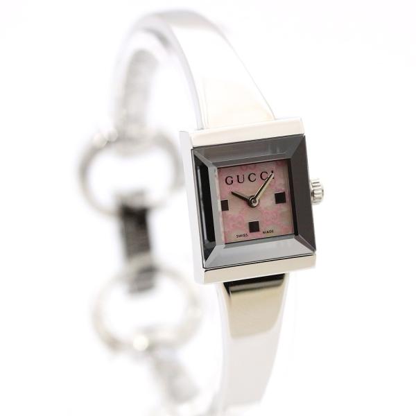 35 Off グッチ バングルウォッチ Gg 腕時計 レディース クオーツ ピンク文字盤 ピンク 中古 Gucci 128 5 シルバー 送料無料