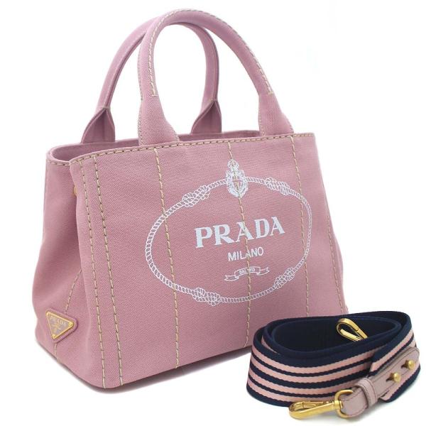 未使用品 プラダ カナパ ミニ 2way ハンドバッグ トートバッグ 送料無料 ピンク 1bg439 キャンバス レディース Prada New売り切れる前に 中古