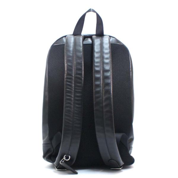 美品 卓越 コーチ リュック デイパック メンズ レザー ブラック F 中古 送料無料 Coach