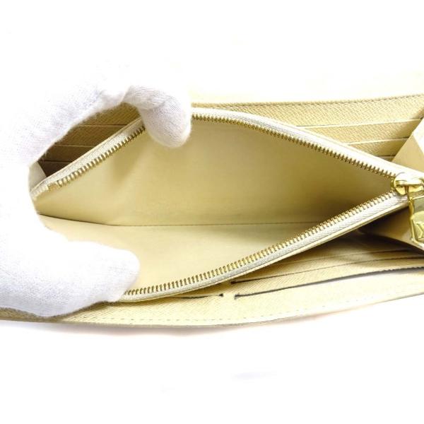 ルイ ヴィトン ポルトフォイユサラ 二つ折り財布 ダミエアズール スピード対応 全国送料無料 長財布 ユニセックス Pvc Louis アズール 中古 N638 Vuitton ホワイト 送料無料