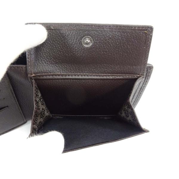 美品 ダンヒル ディスカウント ウィンザー 二つ折り財布 メンズ レザー ブラウン Dunhill L2n732b 送料無料 中古