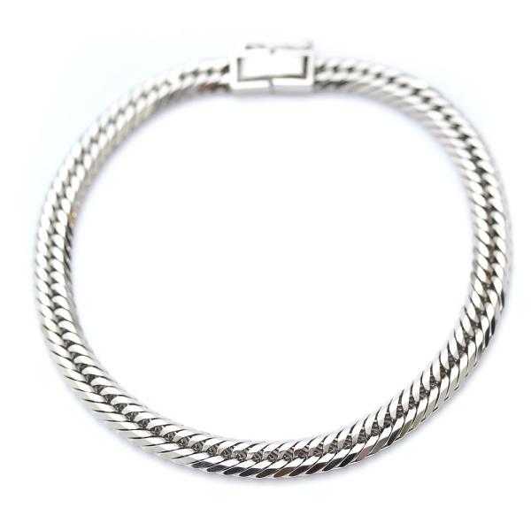 ノーブランド 8面カット ブレスレット メンズ Pt850プラチナ ジュエリー Brand 中古 No シルバー 激安通販専門店 送料無料