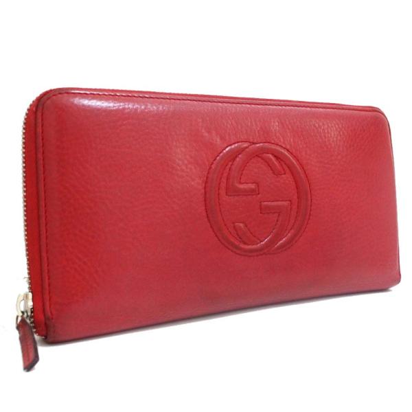 GUCCI ソーホー　ポーチ　インターロッキング　レザー　レッド　ロゴ　赤 GUCCI ソーホー ポーチ インターロッキング レザー レッド ロゴ 赤