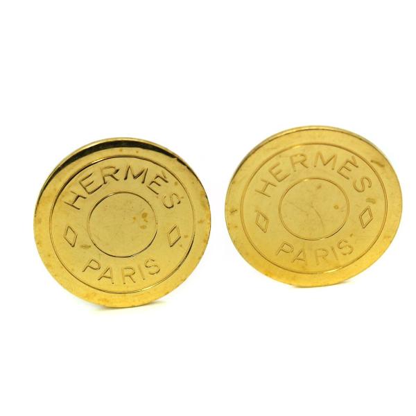 人気激安 エルメス セリエ イヤリング レディース Gp アクセサリー 送料無料 中古 ゴールド Hermes