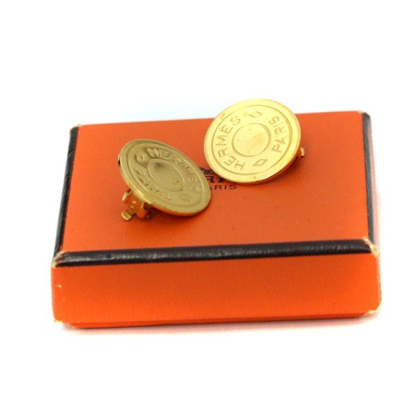 人気激安 エルメス セリエ イヤリング レディース Gp アクセサリー 送料無料 中古 ゴールド Hermes