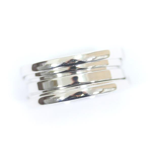 新品仕上げ済み ブルガリ ビーゼロワン B Zero1 リング 指輪 レディース 9号 限定モデル 中古 Bvlgari 送料無料 ジュエリー シルバー K18ホワイトゴールド