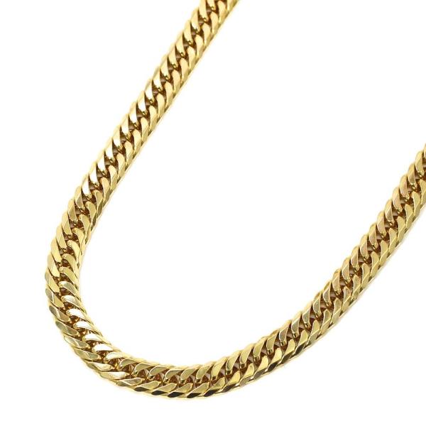 ノーブランド 喜平 6面カット オーバーのアイテム取扱 ダブル ネックレス メンズ イエローゴールド No K18ゴールド 送料無料 Brand ジュエリー