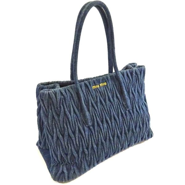 miu miu（ミュウミュウ） デニム マテラッセ トートバッグ レディース