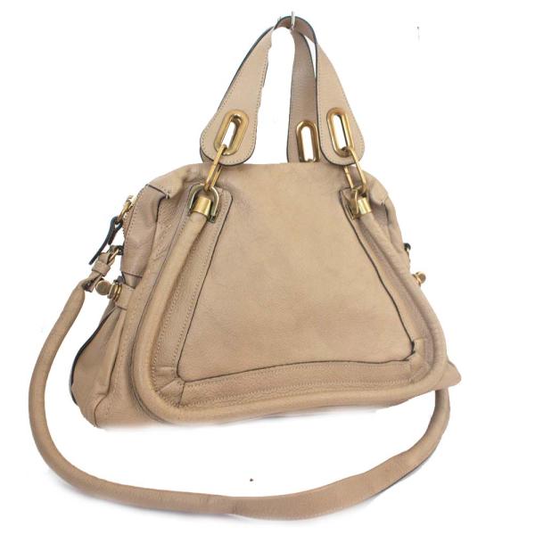 美品✨Chloe クロエ　パラティ　2way　ハンドバッグ　ベージュ 中古・古着通販】Chloe (クロエ) パラティ2WAYバッグ ベージュ