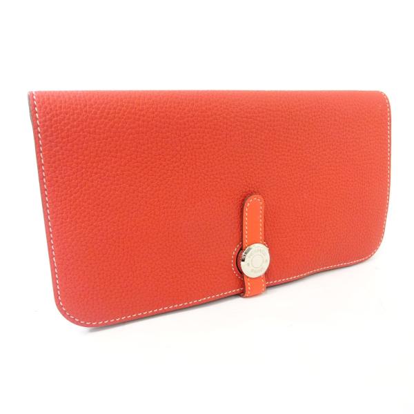 ✨未使用展示品✨値下げ不可⚠️エルメス HERMES ドゴンロング バイカラー HERMES エルメス ドゴンロング シルバー金具 長財布（小銭入れ