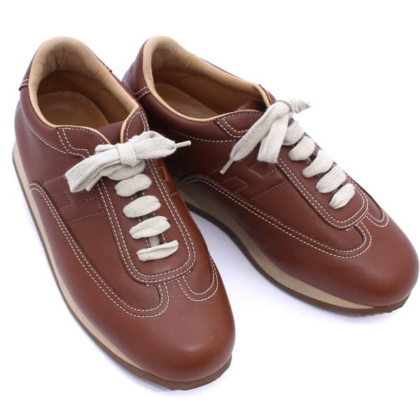 エルメス クイックシューズ 税込 スニーカー その他靴 レディース ブラウン Hermes 送料無料 レザー 中古