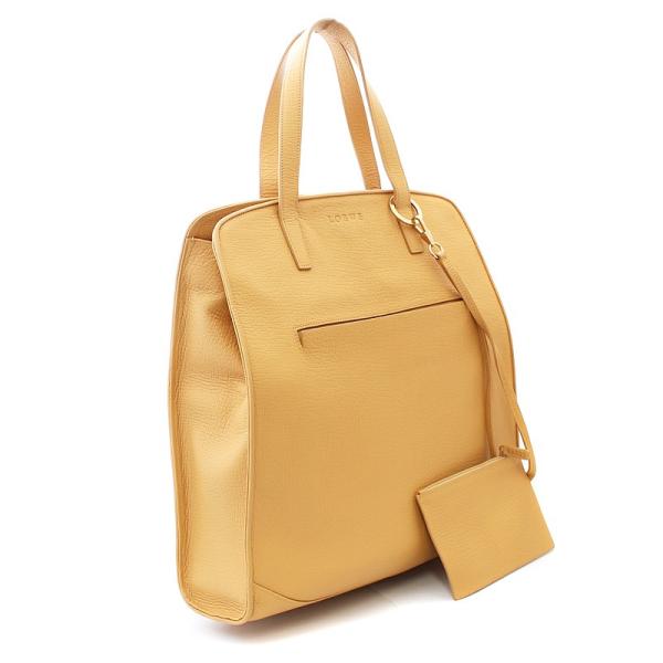 送料無料 Loewe ロエベ ハンドバッグ レディース 中古 激安通販ショッピング 型押しレザー ベージュ ポーチ付き トートバッグ