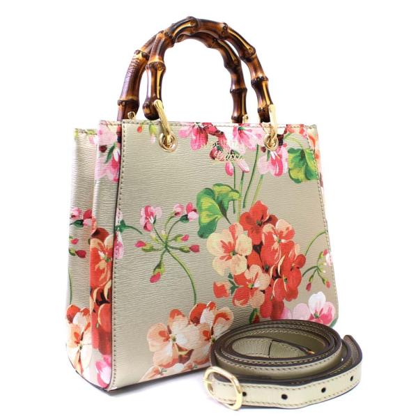 GUCCI（グッチ） 美品 ミニショッパー 2WAY ショルダー フラワー