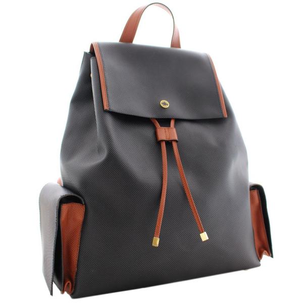 ボッテガ ヴェネタ Pvc レザー リュックサック デイパック バックパック ゴールド金具 ブラック Bottega ブラウン メンズ 中古 返品不可 Veneta レディース 茶色 黒