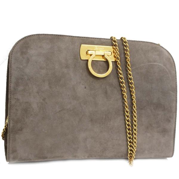 サルヴァトーレフェラガモ ガンチーニ 金具 ワンショルダー 肩掛け フラップ フェラガモ ガンチーニ金具 フラップ ワンショルダーバッグ レザー