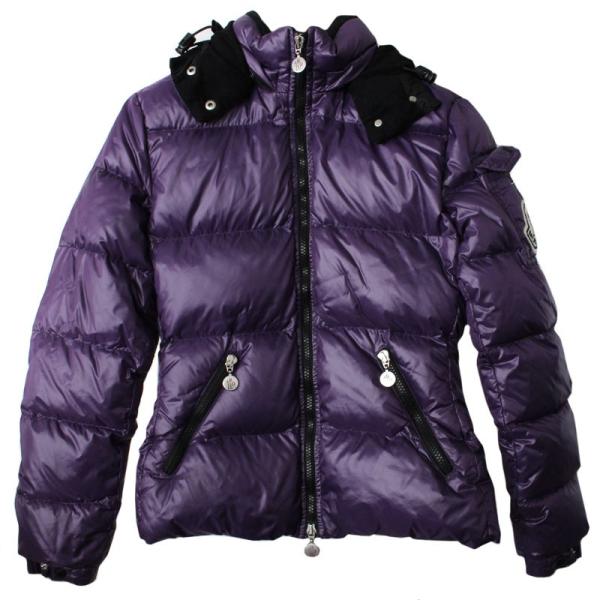 モンクレール ダウン ジャケット レディース 専門店 アウター ジャンパー ナイロン パープル 送料無料 サイズ0 約xs 中古 紫 Moncler アパレル