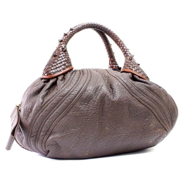 フェンディ ミニスパイバッグ ハンドバッグ レディース レザー 激安通販販売 8bl078 ブラウン Fendi 送料無料 中古