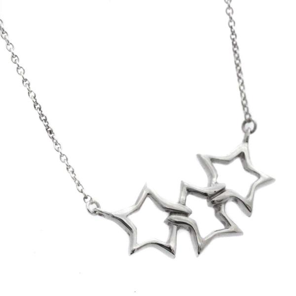 新品仕上げ済み ティファニー Sv925 トリプルスター 星モチーフ ネックレス レディース Tiffanyamp Co シルバー925 Sv 中古 週末限定タイムセール 送料無料