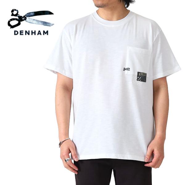 DENHAM デンハム BORO TEE JS 胸ポケット コットンスラブ バック