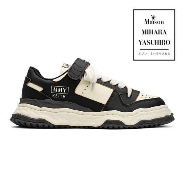 Maison MIHARA YASUHIRO メゾンミハラヤスヒロ KEITH キース レザー スニーカー A13FW702 黒 ブラック シューズ メンズ レディース