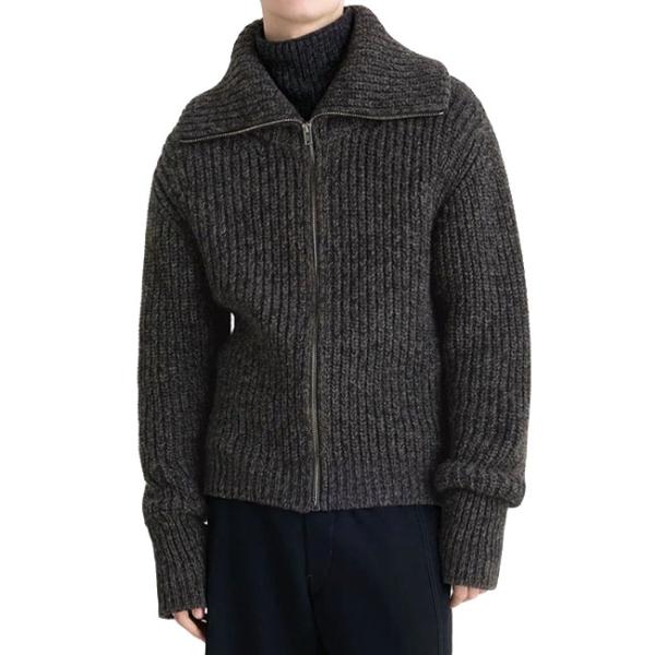 LEMAIRE ルメール ZIPPED CARDIGAN スタンドカラー ジップカーディガン