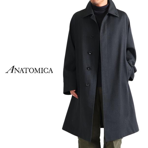 ANATOMICA アナトミカ リバーシブル シングルラグランコート2 チェック 