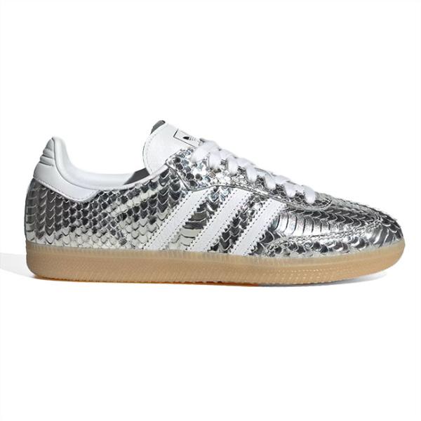[SALE] adidas originals アディダス オリジナルス メタリック スネークスキン SAMBA OG W サンバ IH9016 ヘビ柄 シルバー 銀 レディース