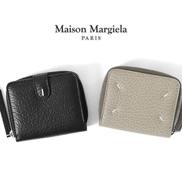 Maison Margiela メゾンマルジェラ 二つ折り レザー ジップアラウンド ミニウォレット S56UI0112 P4455 T8013  T7002 財布 コインケース