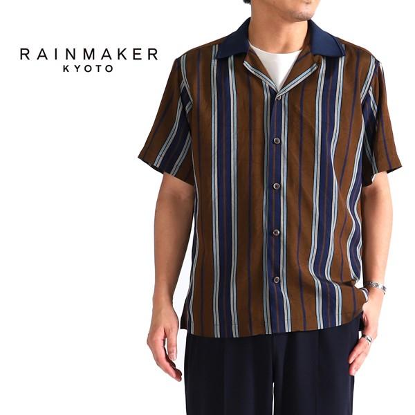 RAINMAKER レインメーカー ニットカラー オープンカラーシャツ RM181-035 開襟シャツ メンズ