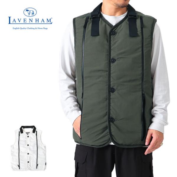 LAVENHAM × KOSUKE TSUMURA キルティング ベスト LAVENHAM ベスト ジレ Kosuke Tsumura X Lavenham Gilet Mens