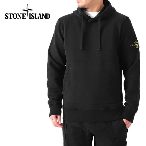 STONE  ストーンアイランド スウェット パーカー プルオーバー Stone Island ストーンアイランド ロゴパッチ ガーメントダイ プル
