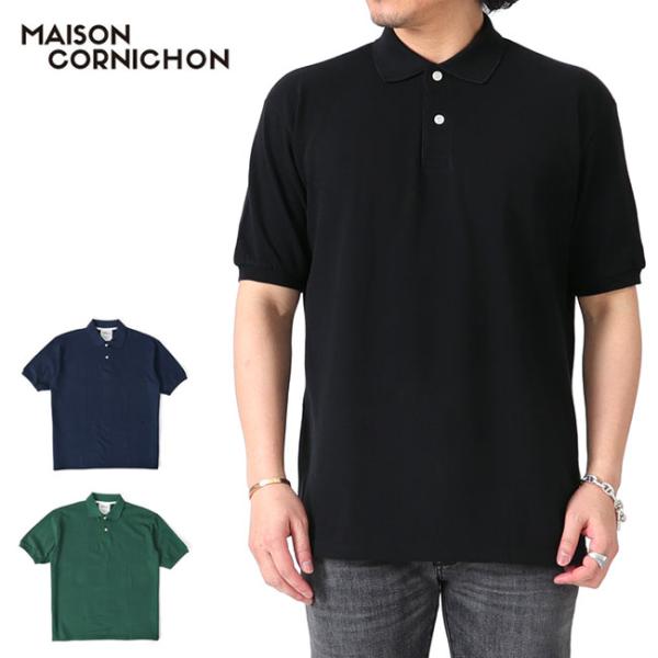 TIME SALE] Maison Cornichon メゾン コルニション Polo 鹿の子