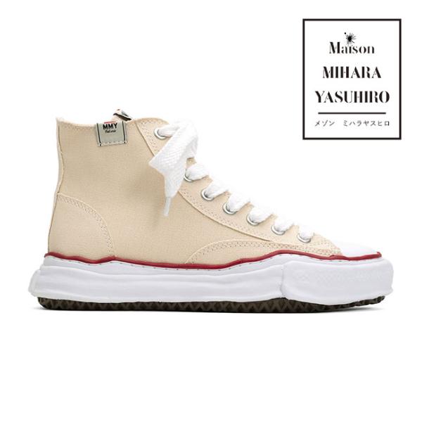 [SALE] Maison MIHARA YASUHIRO メゾンミハラヤスヒロ PETERSON ピーターソン ハイカット スニーカー A04FW728 ナチュラル メンズ レディース
