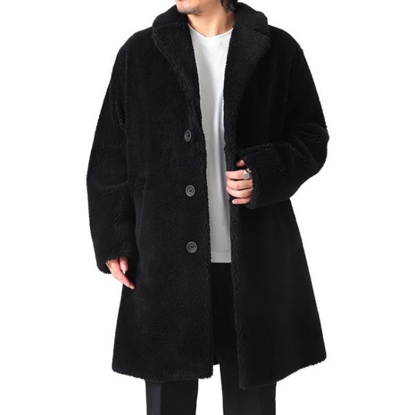 HERNO ヘルノ シングルブレスト ボアコート CA000162U 12536