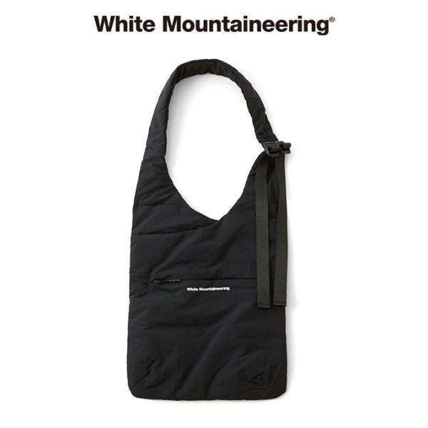 White Mountaineering ホワイトマウンテニアリング ナイロンタッサー 2WAY ショルダーバッグ WM2371804 黒 ギフト  プレゼント