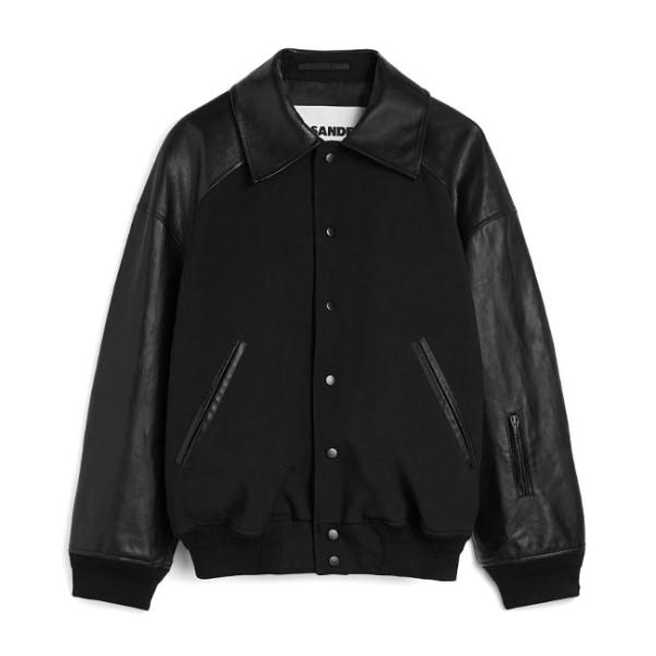 JIL SANDER レザージャケット ダークブラウン JIL SANDER ジルサンダー 襟付き レザージャケット J21SW0050