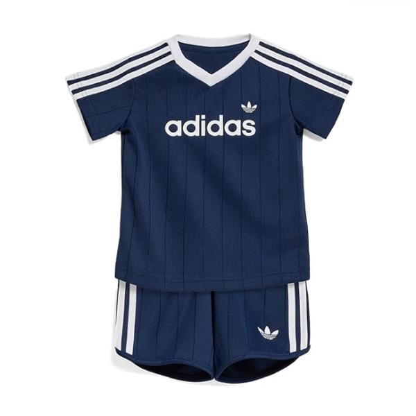 adidas originals アディダス オリジナルス ピンストライプ スプリンター Tシャツ＆ショーツ KT4364 上下セット サッカーシャツ ベビー ギフト