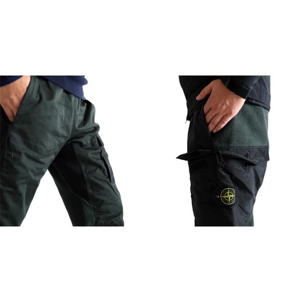 ストーンアイランド Stone Island ボアフリースパンツ ストレッチパンツ オリーブ メンズ Www Donabeija Pt