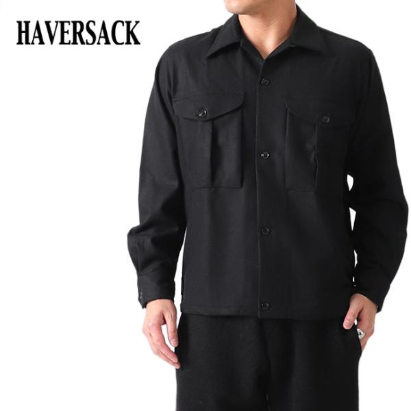 [TIME SALE] HAVERSACK ハバーサック CPO ウール シャツジャケット 421808 ブルゾン 長袖シャツ メンズ