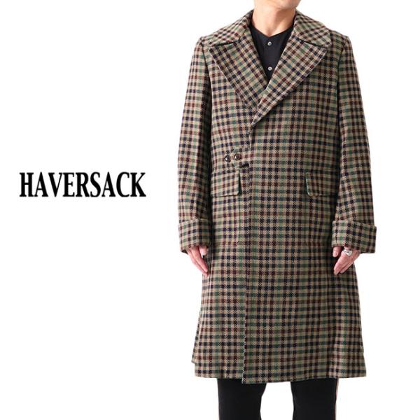 HAVERSACK ハバーサック ステンカラーコート ギャバジンチェック ギャバジンコート／HAVERSACK（ハバーサック）｜愛着を持って