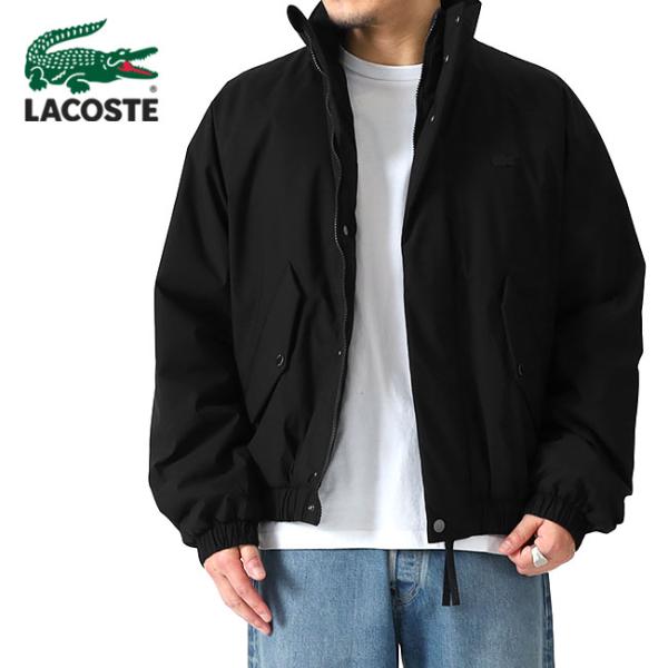 Lacoste 黒 ジップアップジャケット メンズ LACOSTE（ラコステ