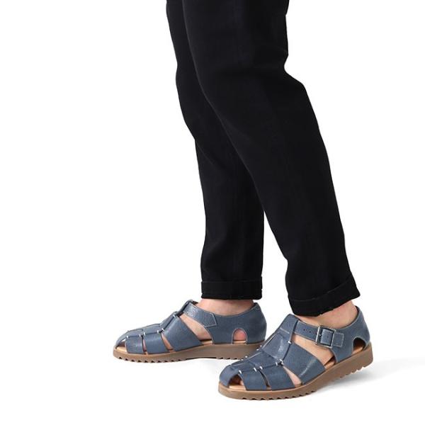 Paraboot パラブーツ Pacific グレインレザーグルカサンダル 編み込み メンズ Asi Aviation Fr