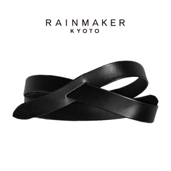 RAINMAKER レインメーカー レザー ノットベルト RM222-029 黒 赤